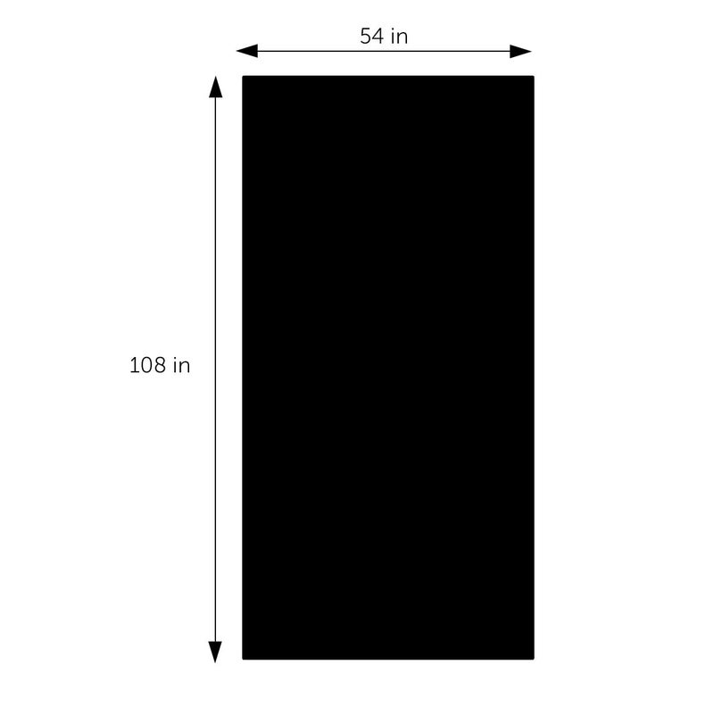 DecorRack 2 Rectangular Tablecloths BPA-Free Plastic, 54 x 108 inch, Dining Table Cloth, Rectangle Table Cover for Parties, Picnic, Camping and Outdoor, Disposable or Reusable, Black (2 Pack) - Image 2